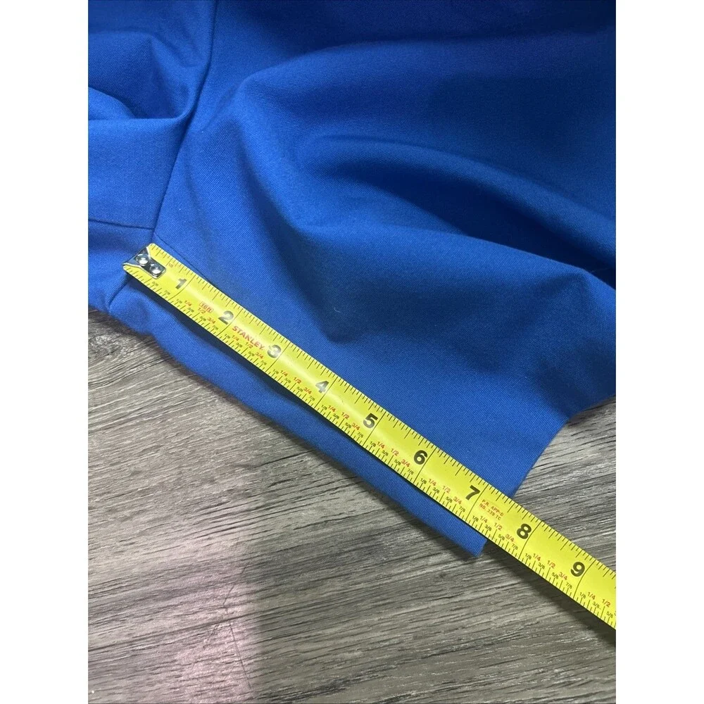 Vtg 80s Koret Womens Long Blue Bermuda Shorts Size 14 Pull On Knee Length